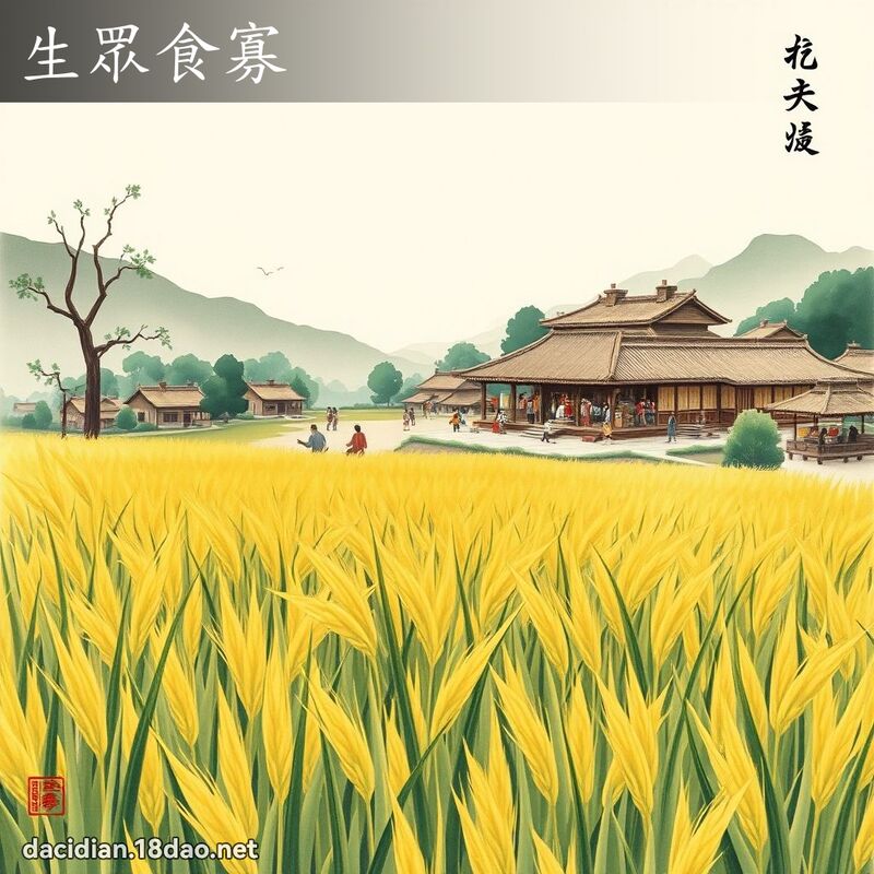 生眾食寡 配图