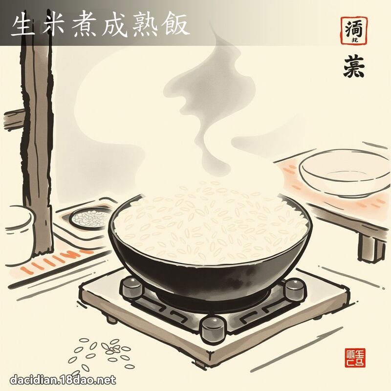 生米煮成熟飯 配图