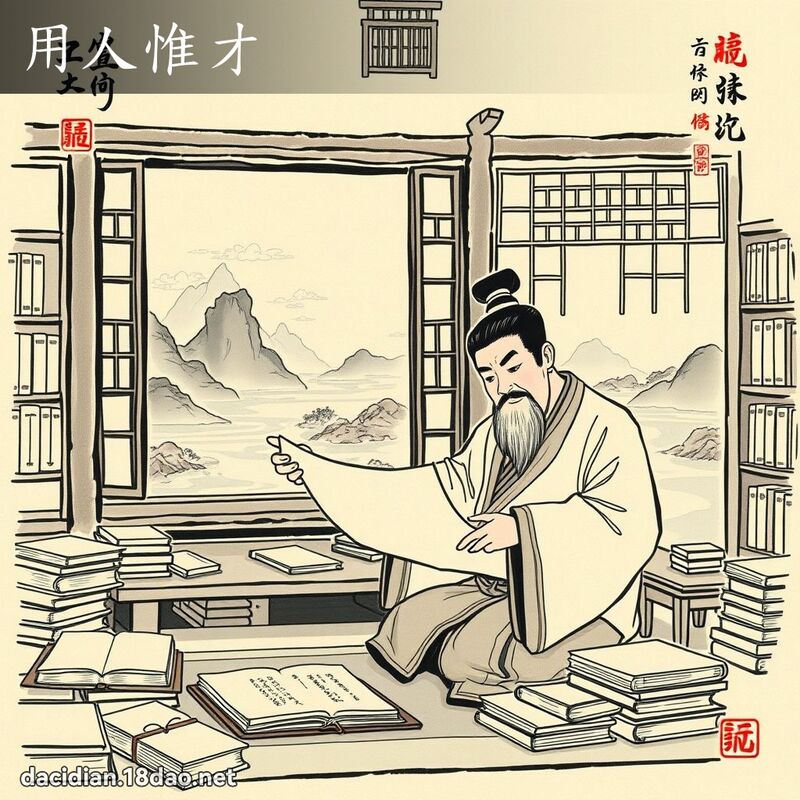 用人惟才 配图