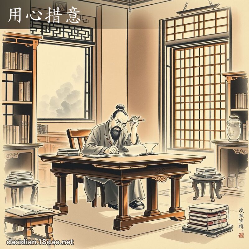 用心措意 配图