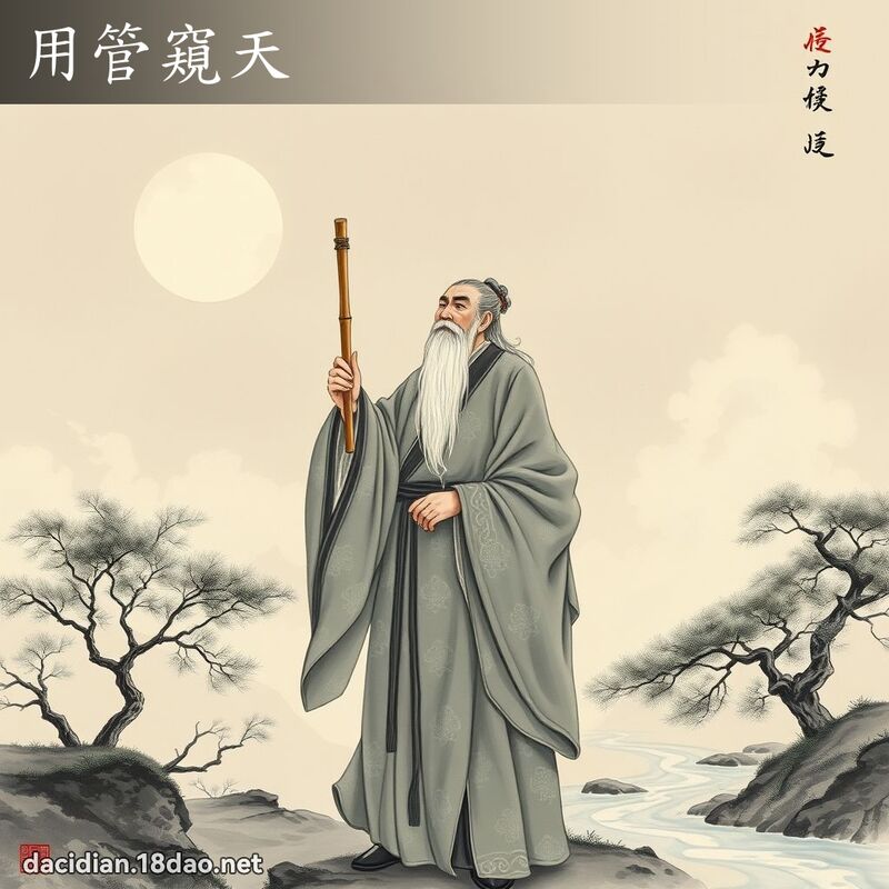 用管窺天 配图