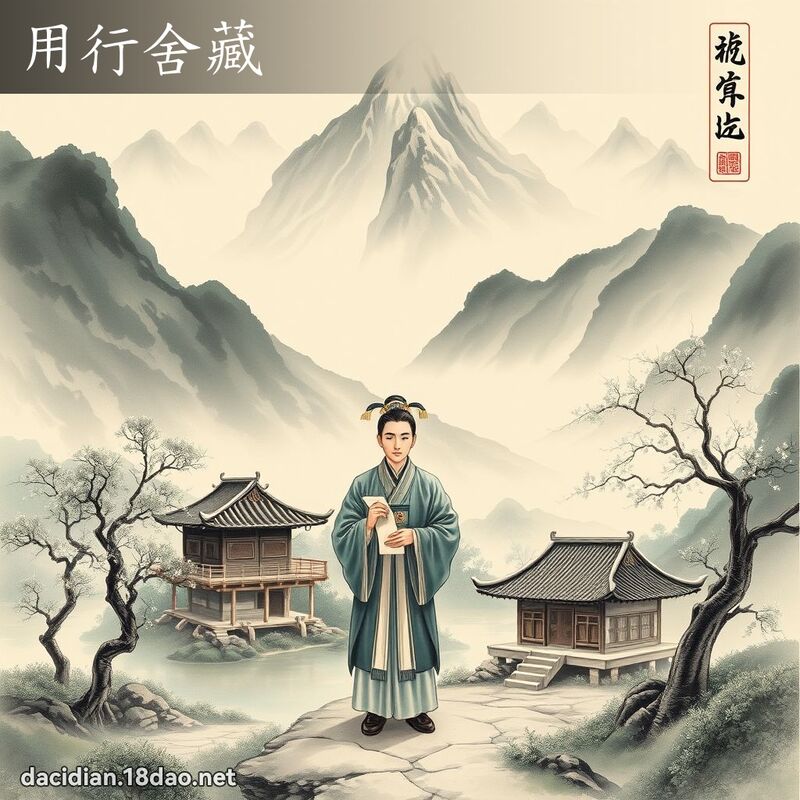 用行舍藏 配图