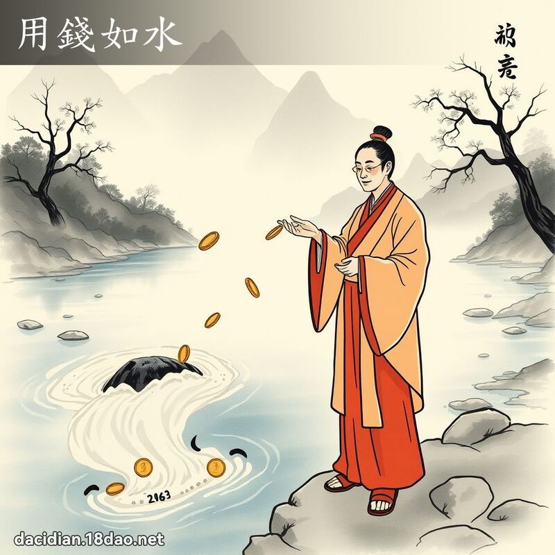 用錢如水 配图