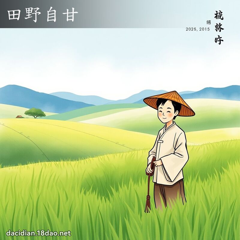 田野自甘 配图