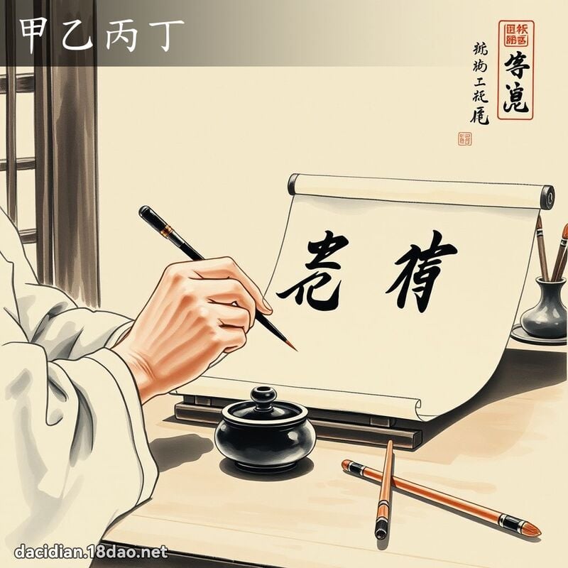甲乙丙丁 配图