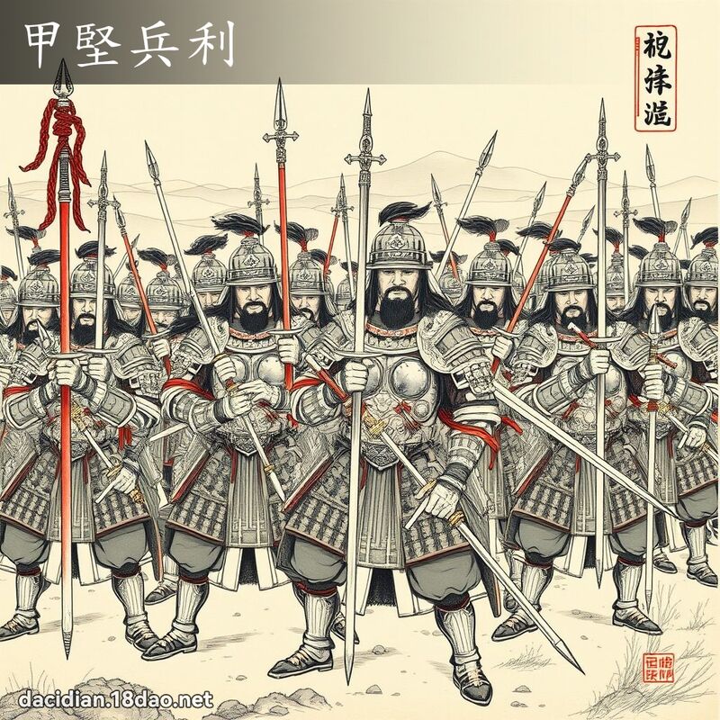 甲堅兵利 配图