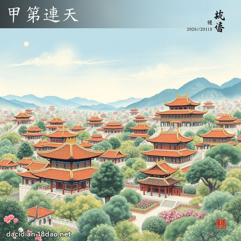 甲第連天 配图