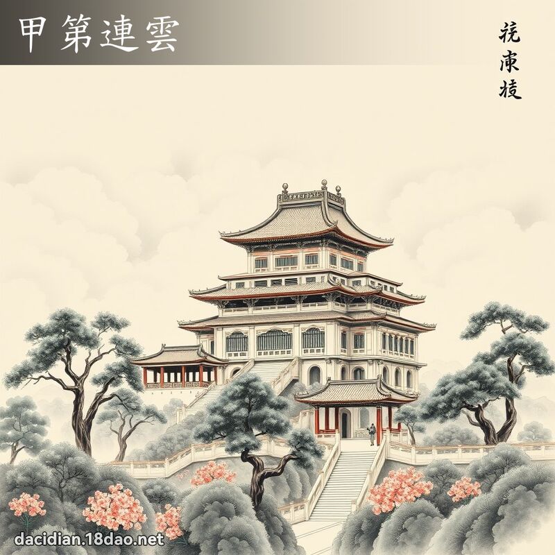 甲第連雲 配图