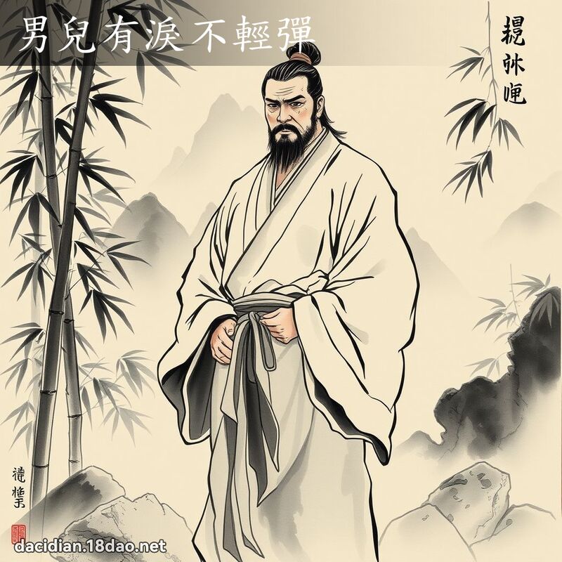 男兒有淚不輕彈 配图
