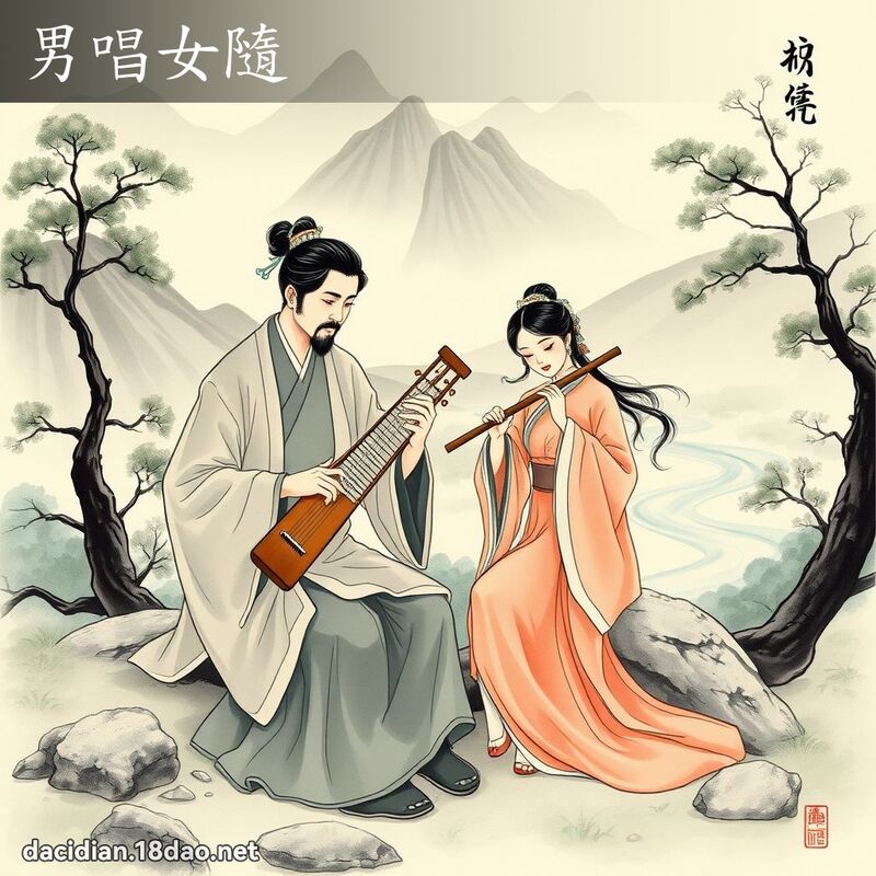 男唱女隨 配图