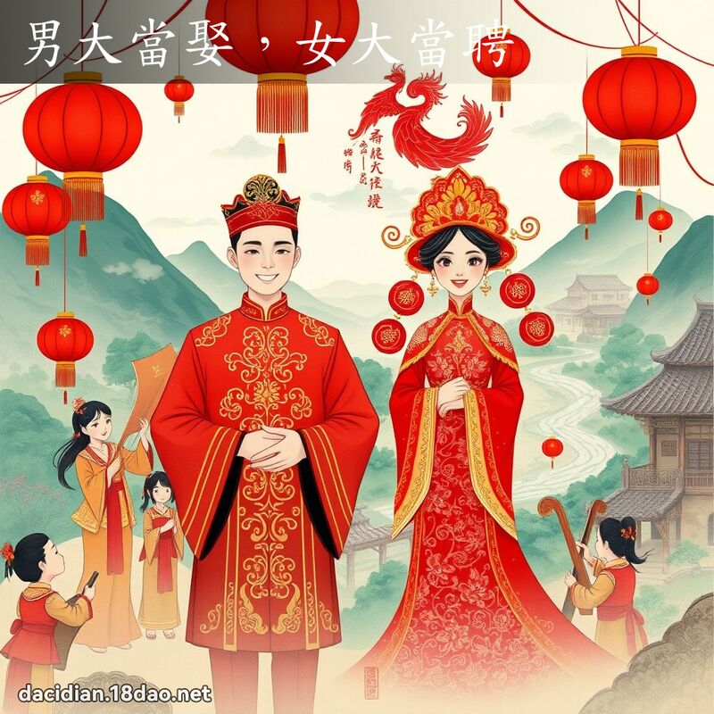 男大當娶,女大當聘 配图
