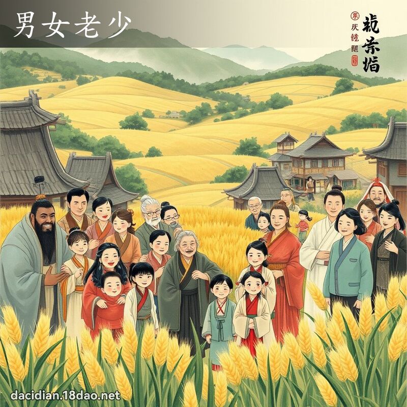 男女老少 配图