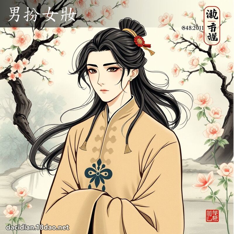 男扮女妝 配图