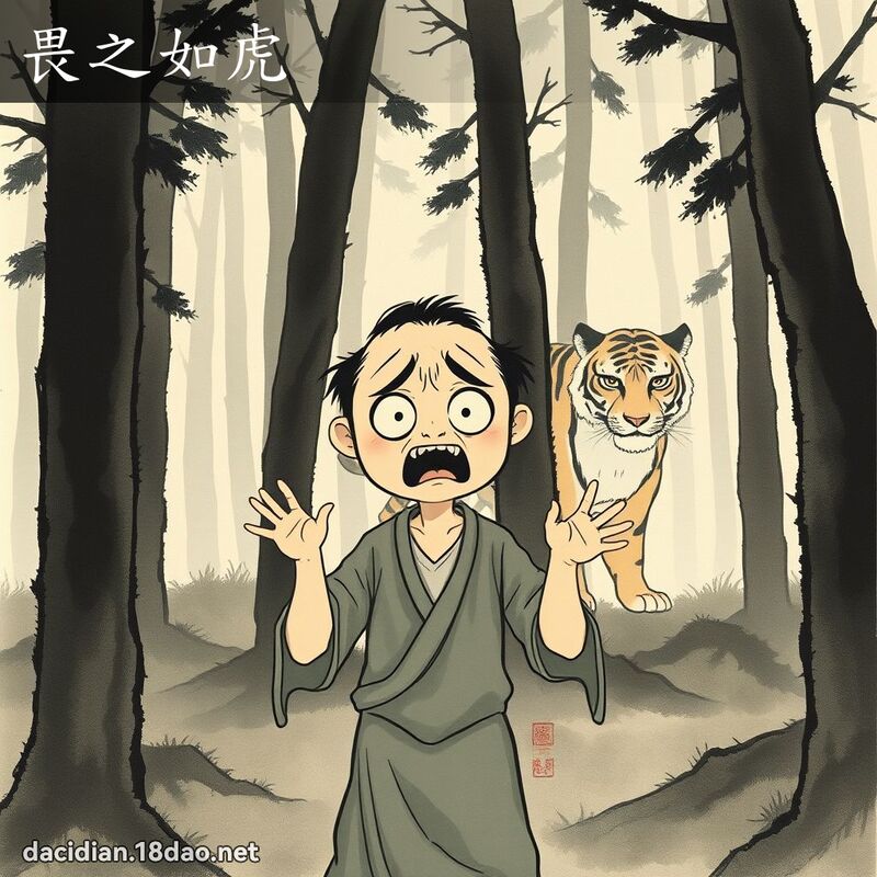 畏之如虎 配图
