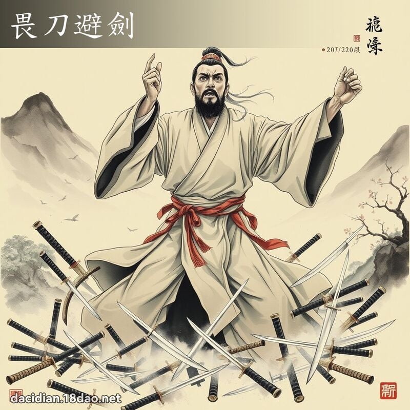 畏刀避劍 配图
