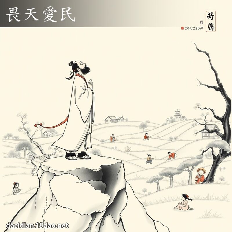 畏天愛民 配图