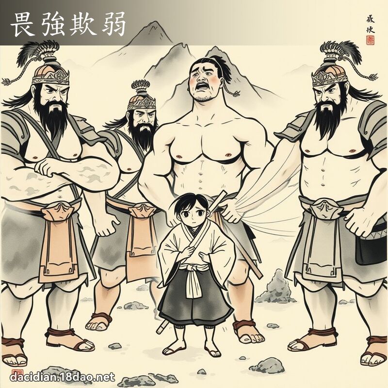 畏強欺弱 配图