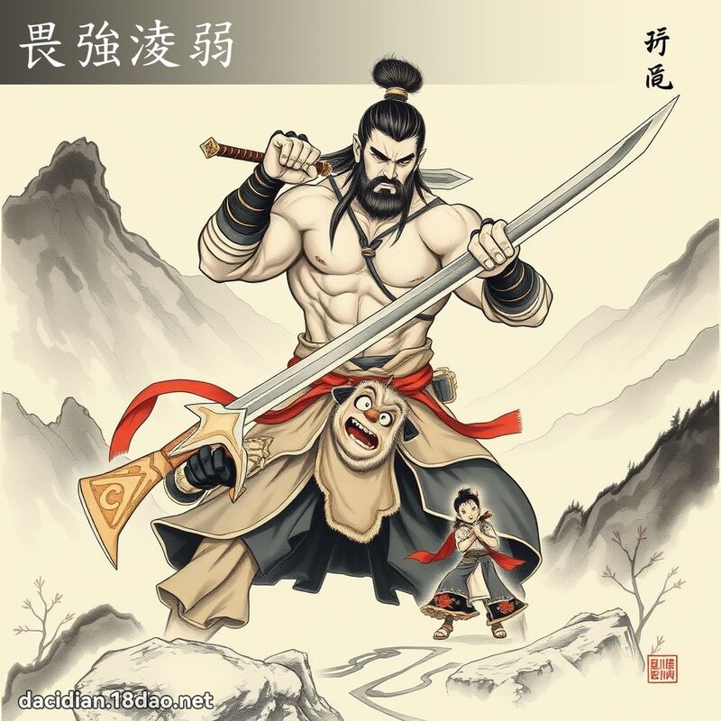 畏強淩弱 配图