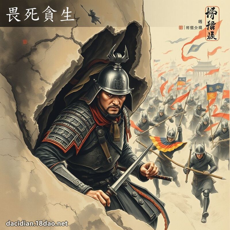 畏死貪生 配图