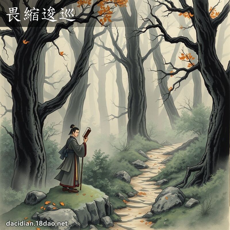 畏縮逡巡 配图