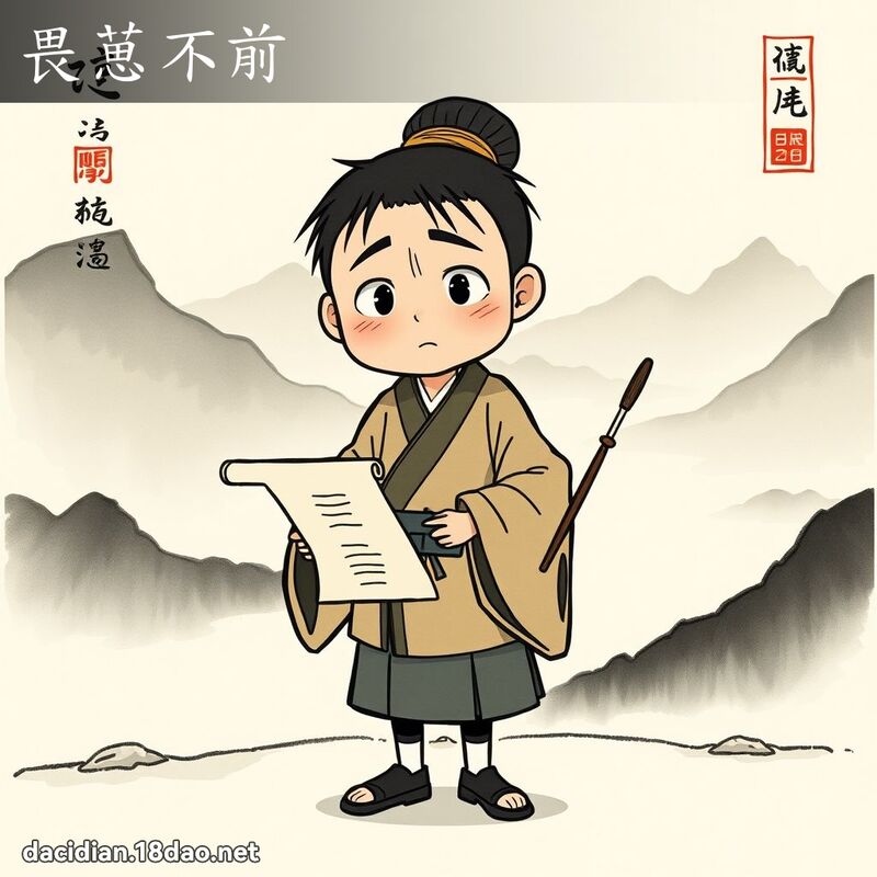 畏葸不前 配图