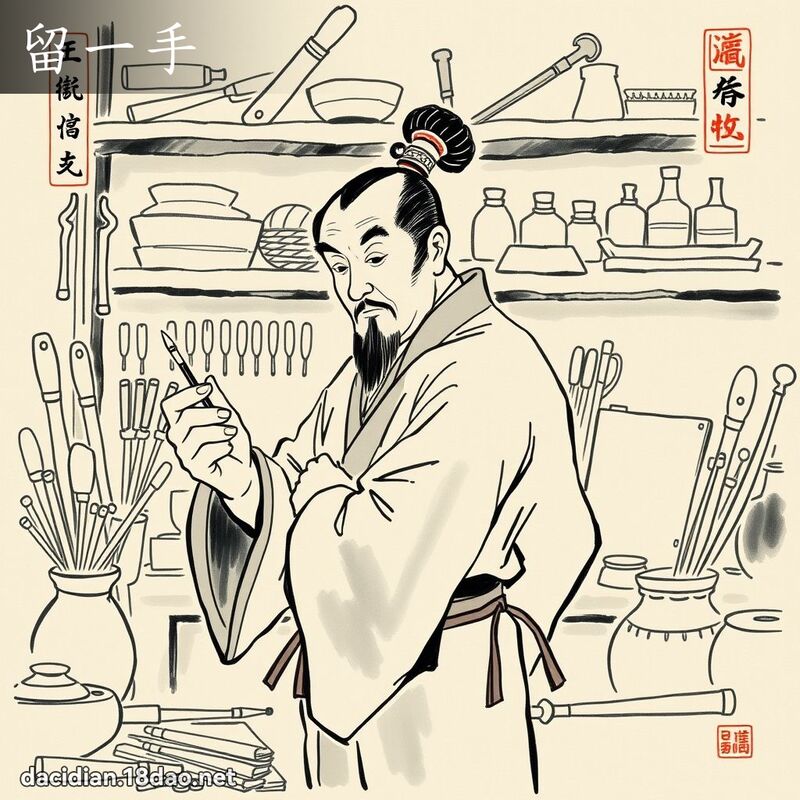 留一手 配图