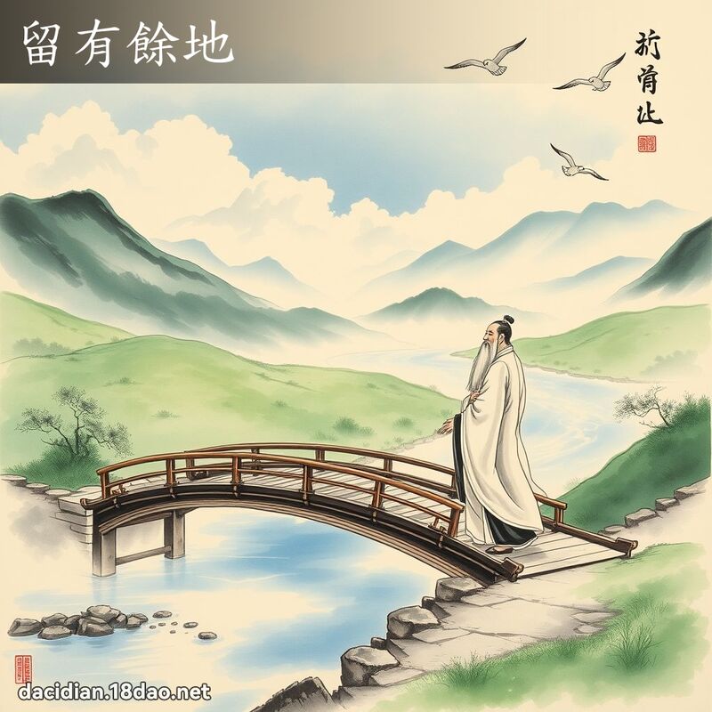 留有餘地 配图