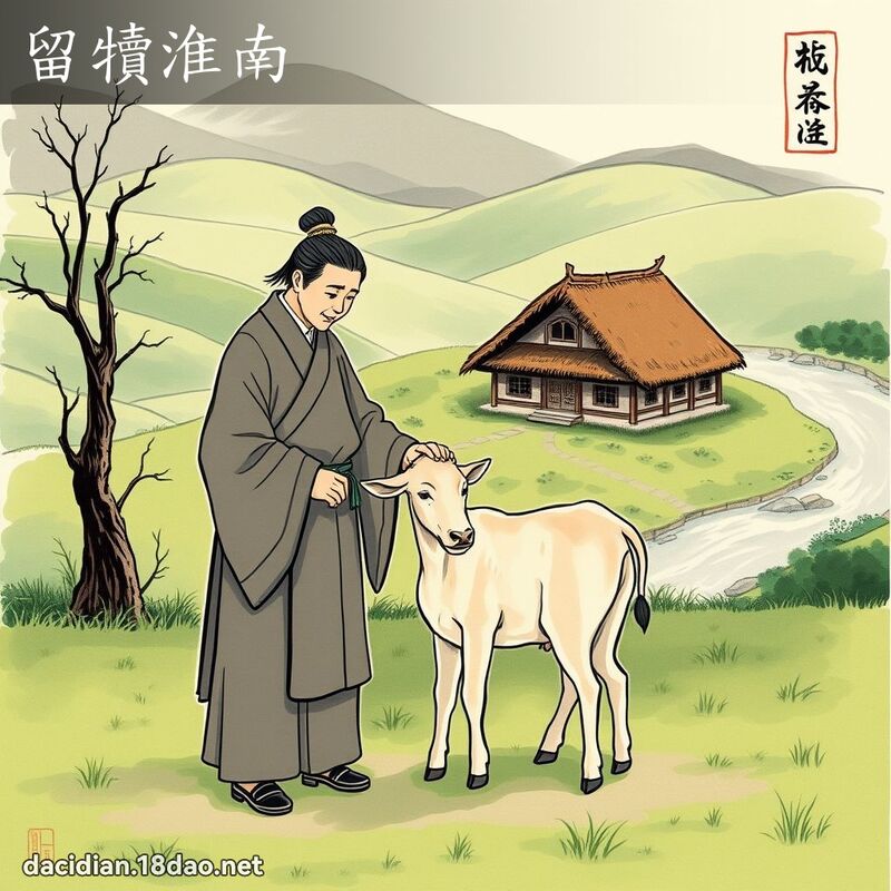 留犢淮南 配图