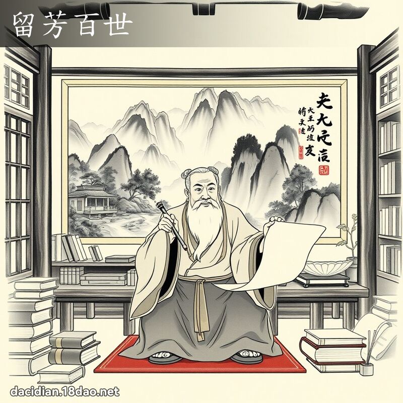 留芳百世 配图