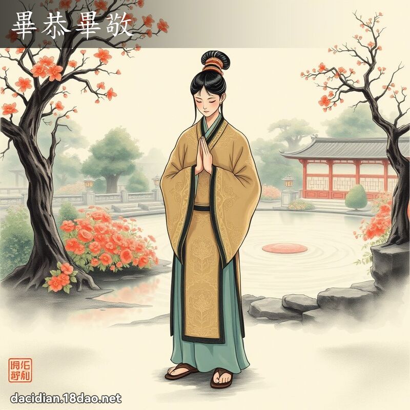 畢恭畢敬 配图