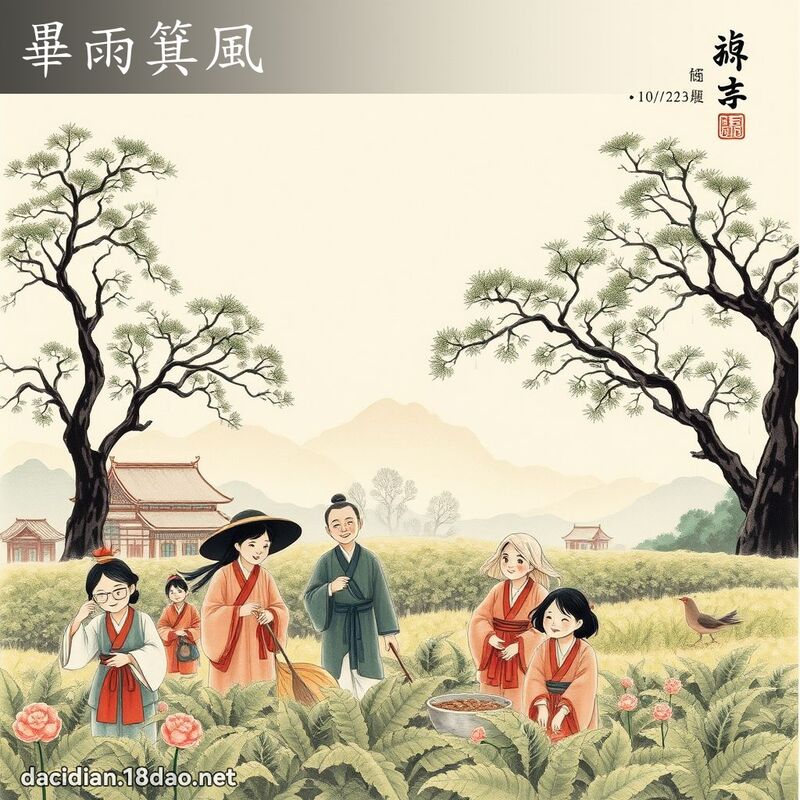 畢雨箕風 配图