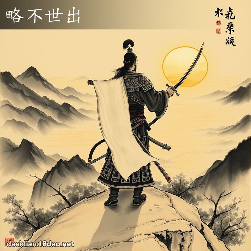 略不世出 配图