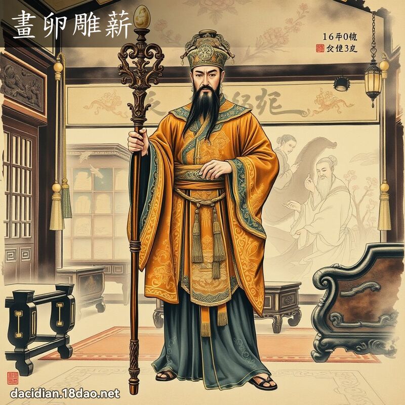 畫卵雕薪 配图