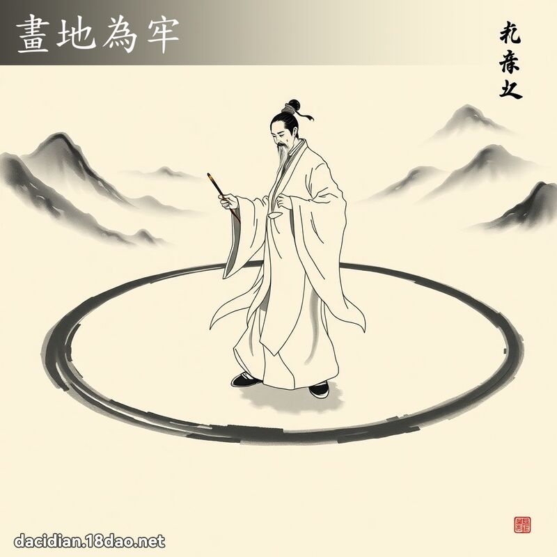 畫地為牢 配图