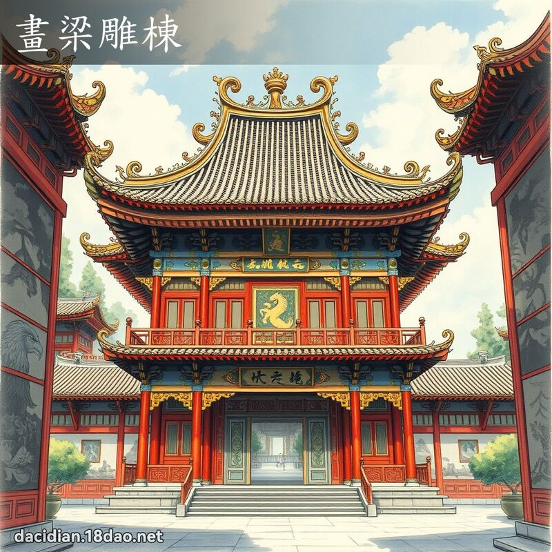 畫梁雕棟 配图
