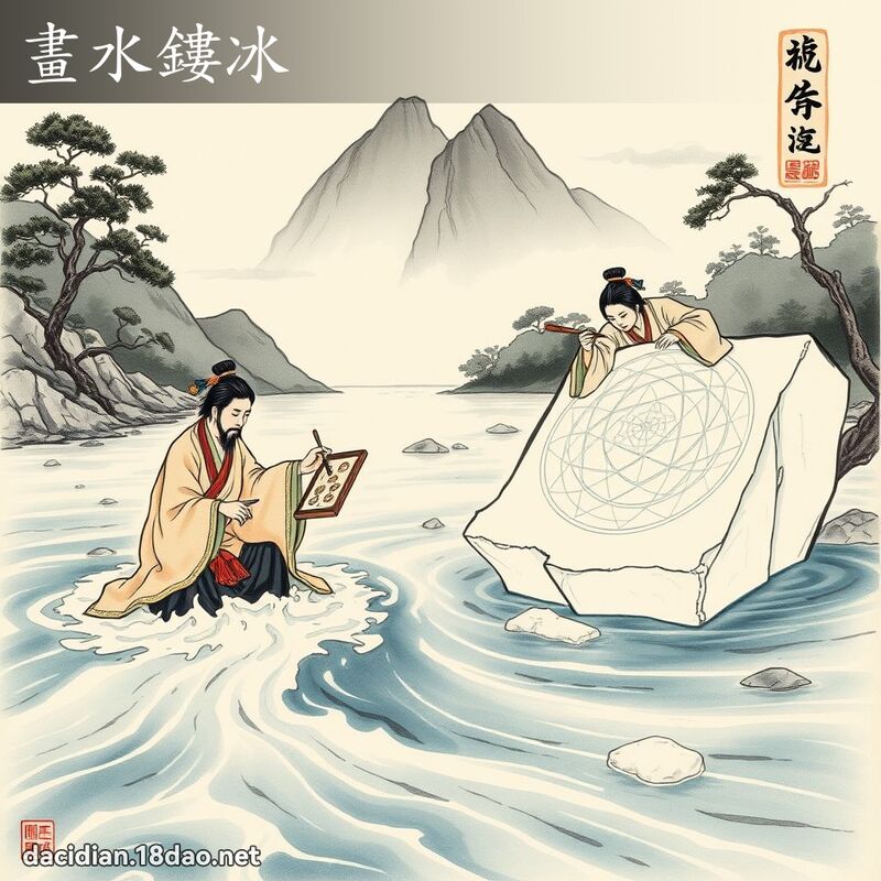 畫水鏤冰 配图