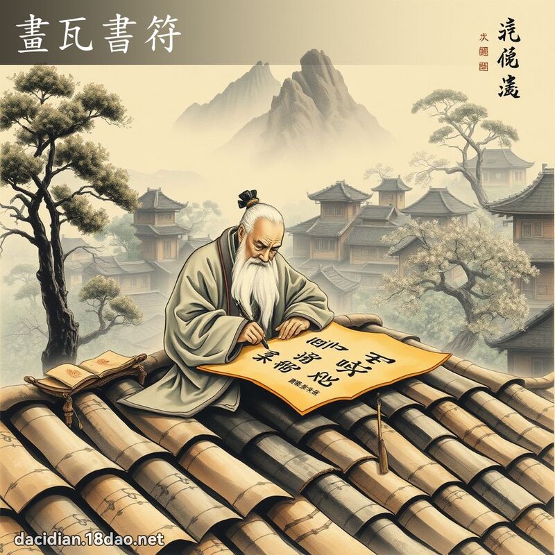 畫瓦書符 配图