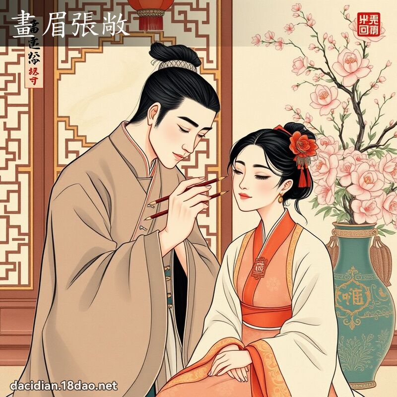 畫眉張敞 配图