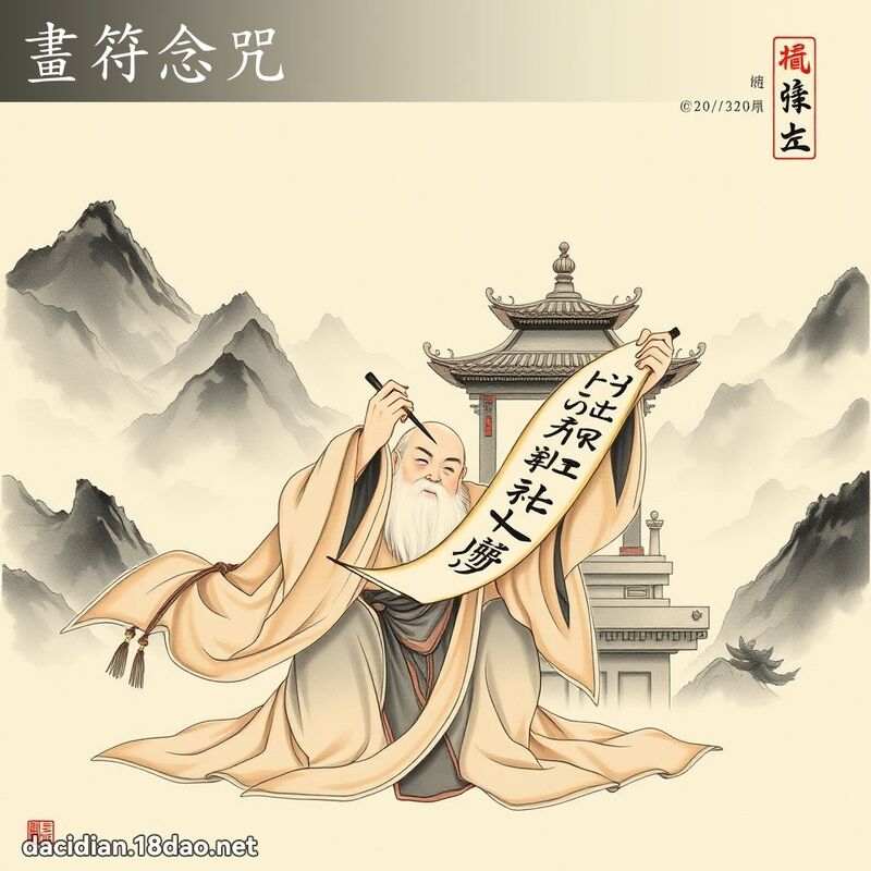 畫符念咒 配图