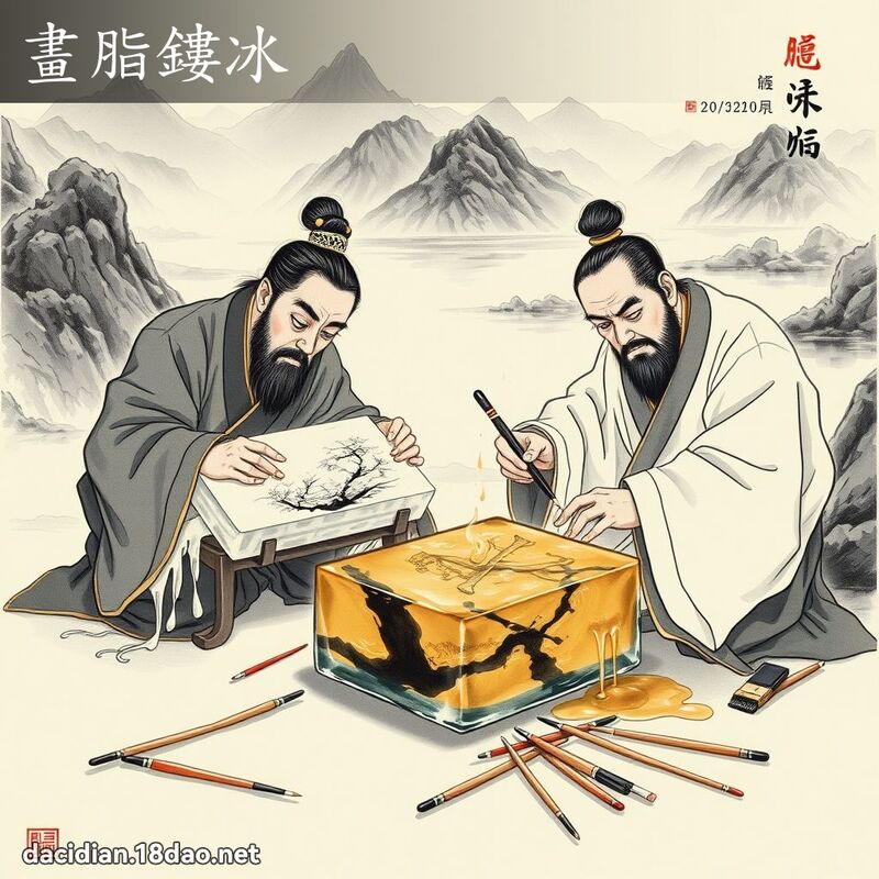 畫脂鏤冰 配图