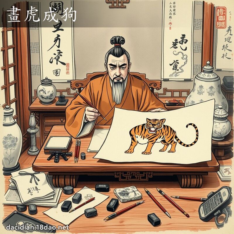 畫虎成狗 配图