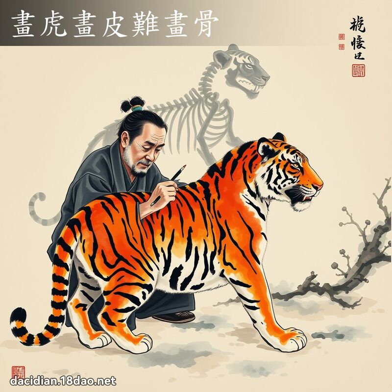 畫虎畫皮難畫骨 配图
