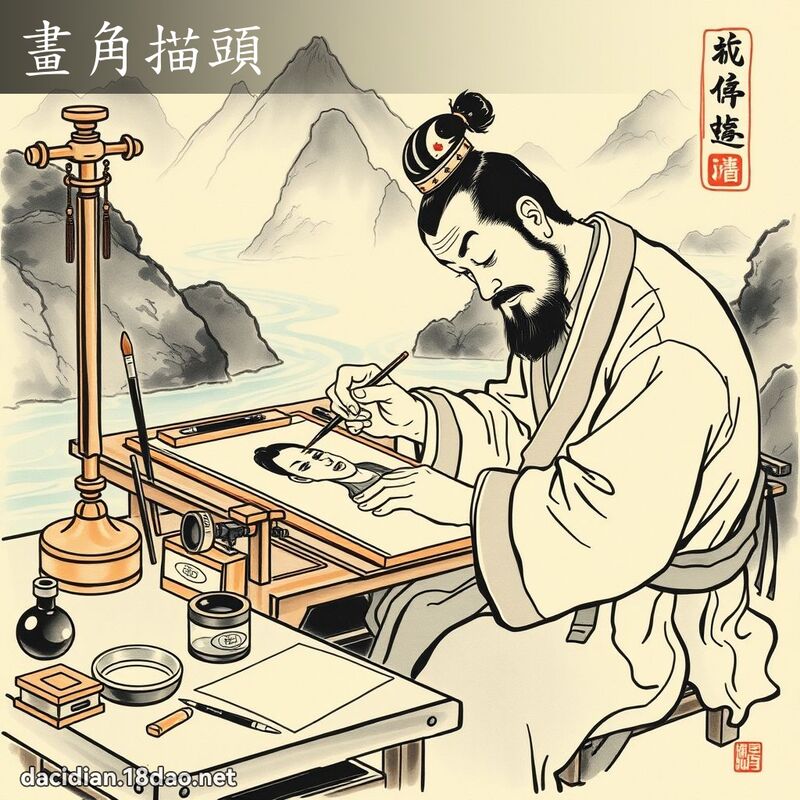 畫角描頭 配图