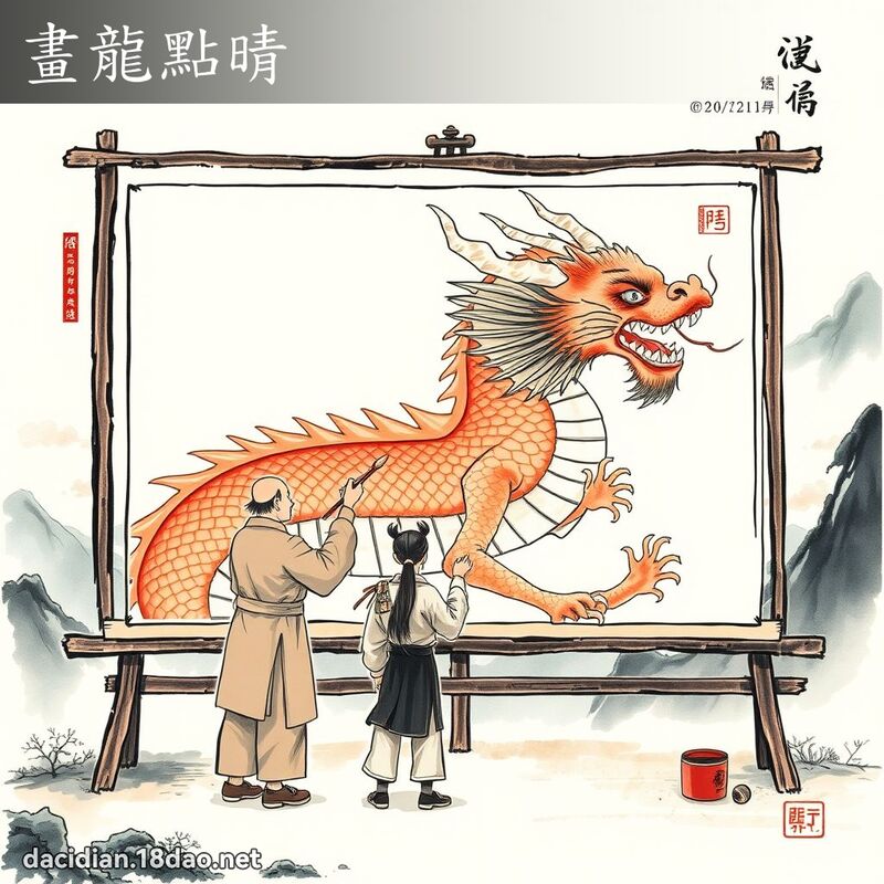 画龙点晴 配图