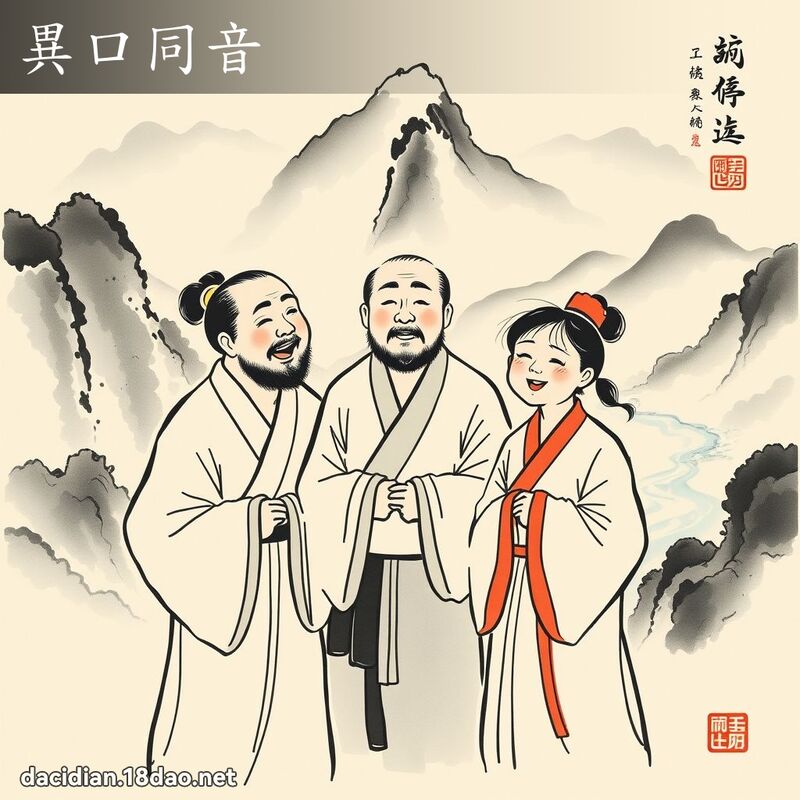 异口同音 配图
