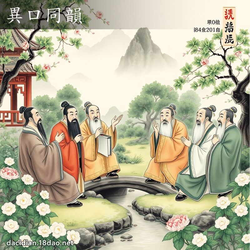 异口同韵 配图