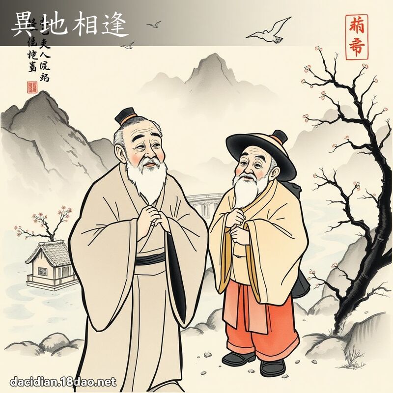 异地相逢 配图