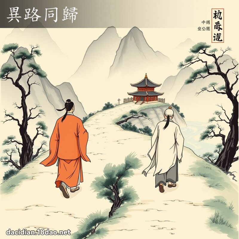 异路同归 配图