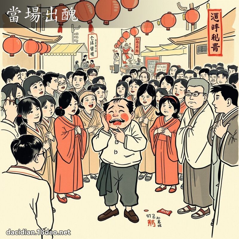 当场出丑 配图