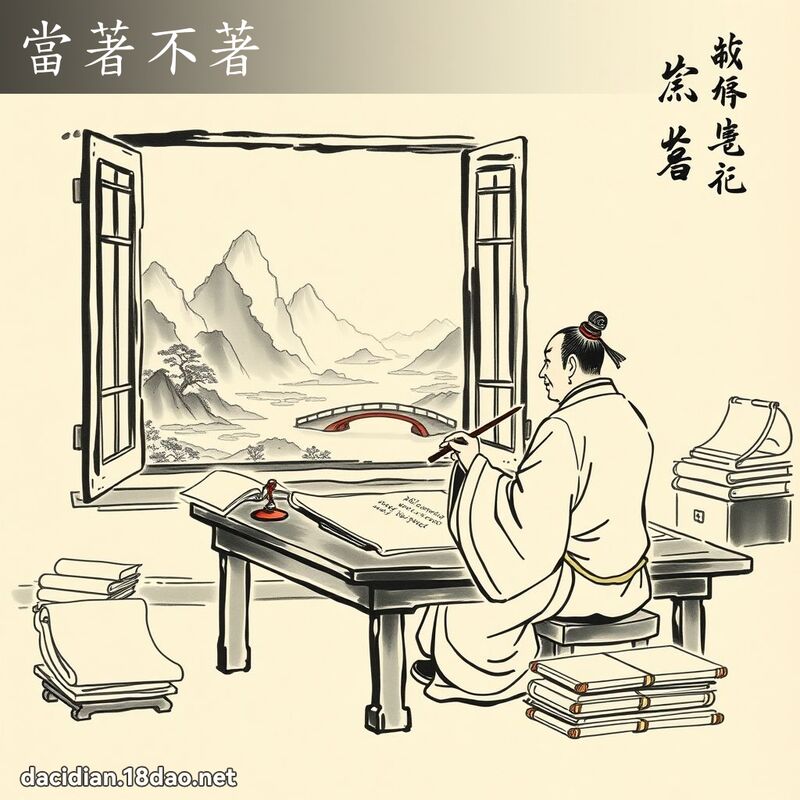 当著不著 配图